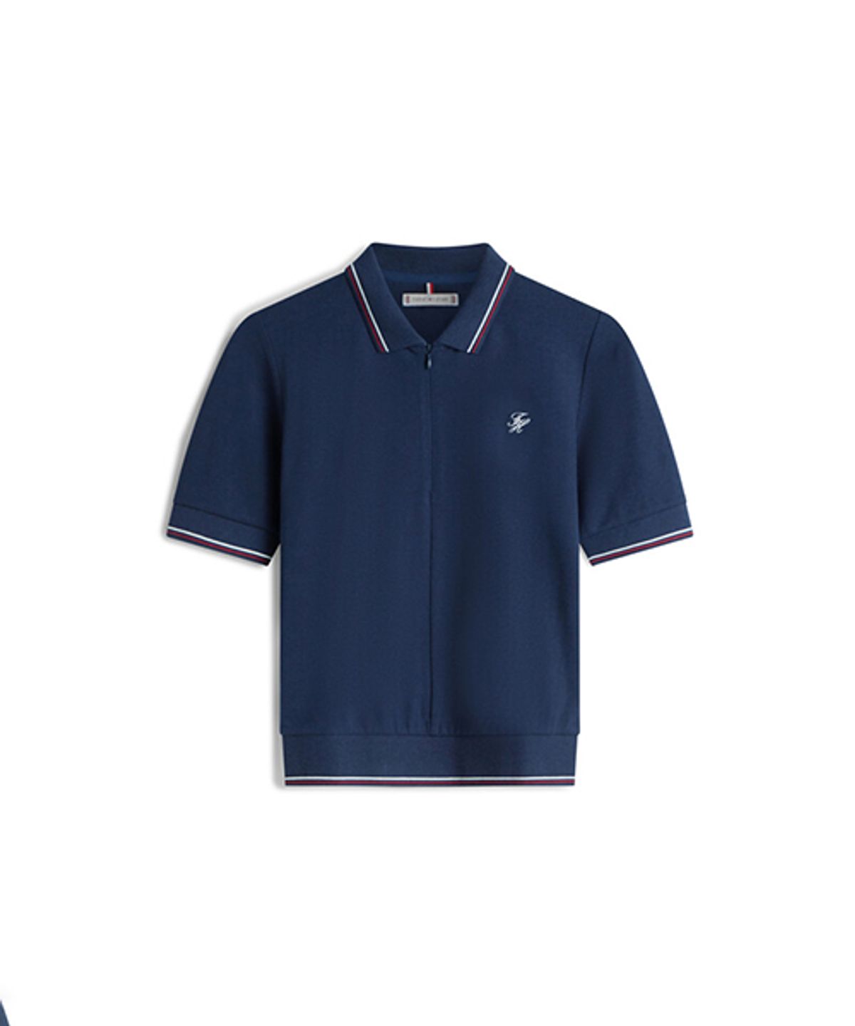 타미힐피거(TOMMY HILFIGER) 하프 집업 반팔 폴로 티셔츠 (T22G0TPI031WT1C1G)