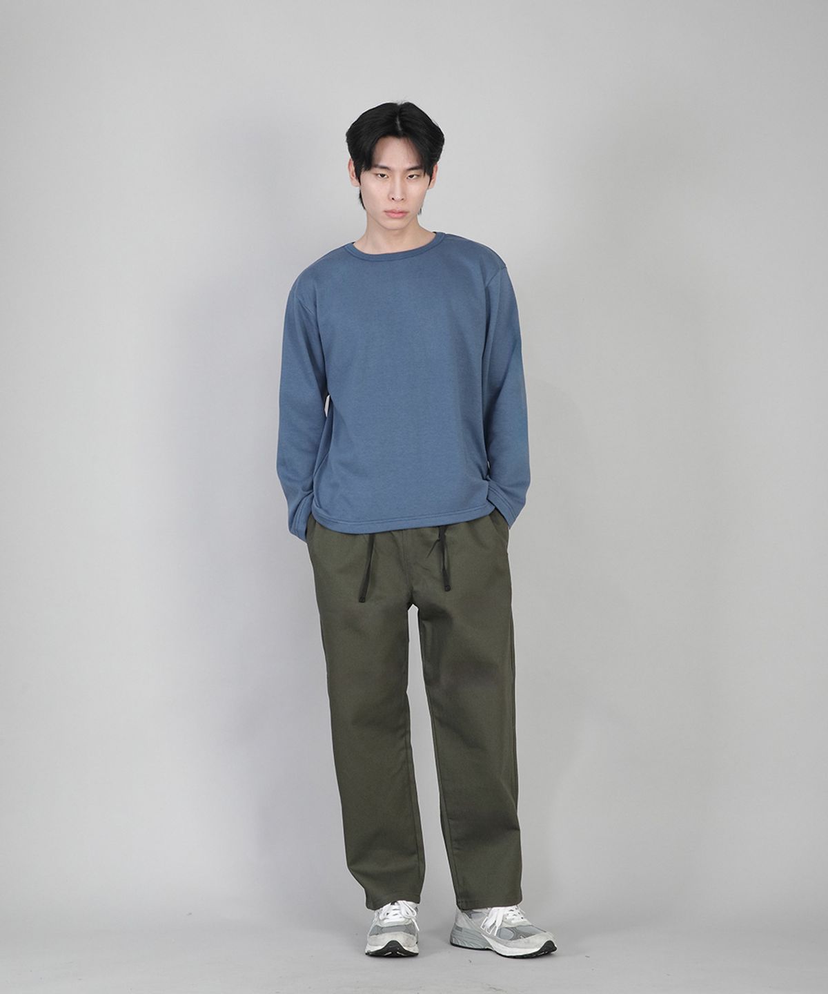 세인트크루(SAINTCREW) 플레인 테이퍼드 코튼팬츠 RTP-380 카키