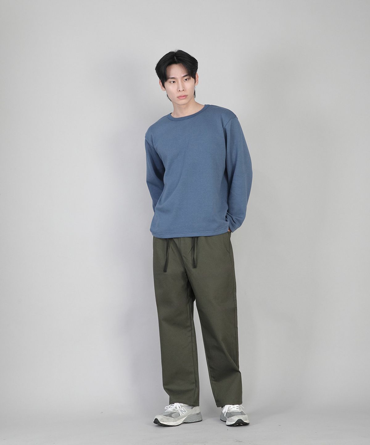 세인트크루(SAINTCREW) 플레인 테이퍼드 코튼팬츠 RTP-380 카키