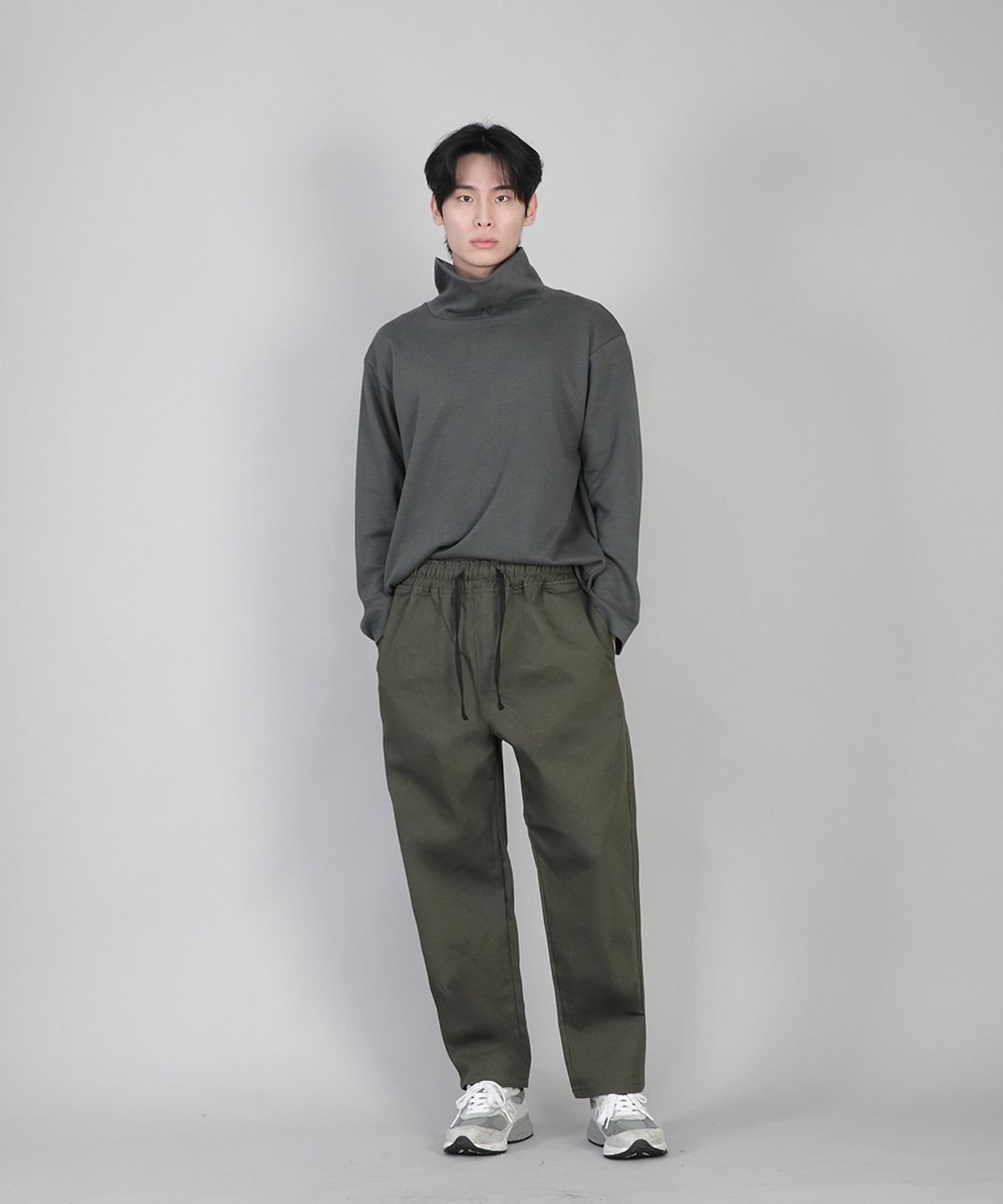 세인트크루(SAINTCREW) 플레인 테이퍼드 코튼팬츠 RTP-380 카키