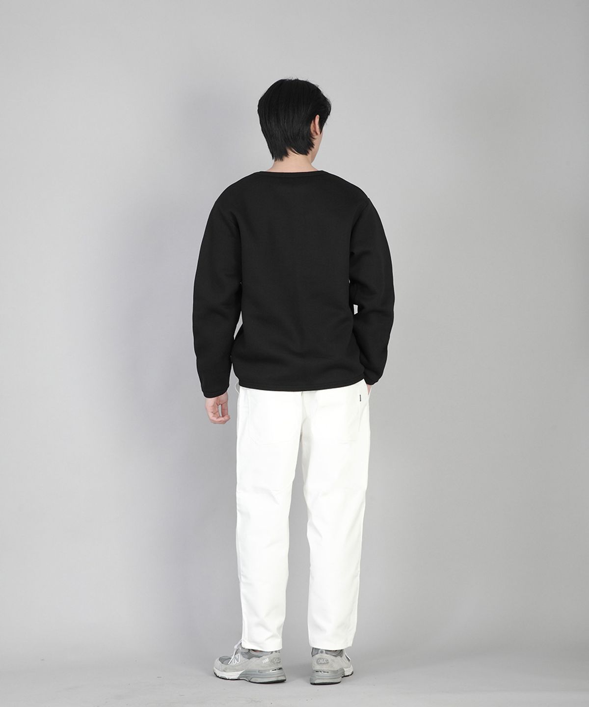 세인트크루(SAINTCREW) 기모 무지 R넥 스웨트셔츠 PRR-870 블랙