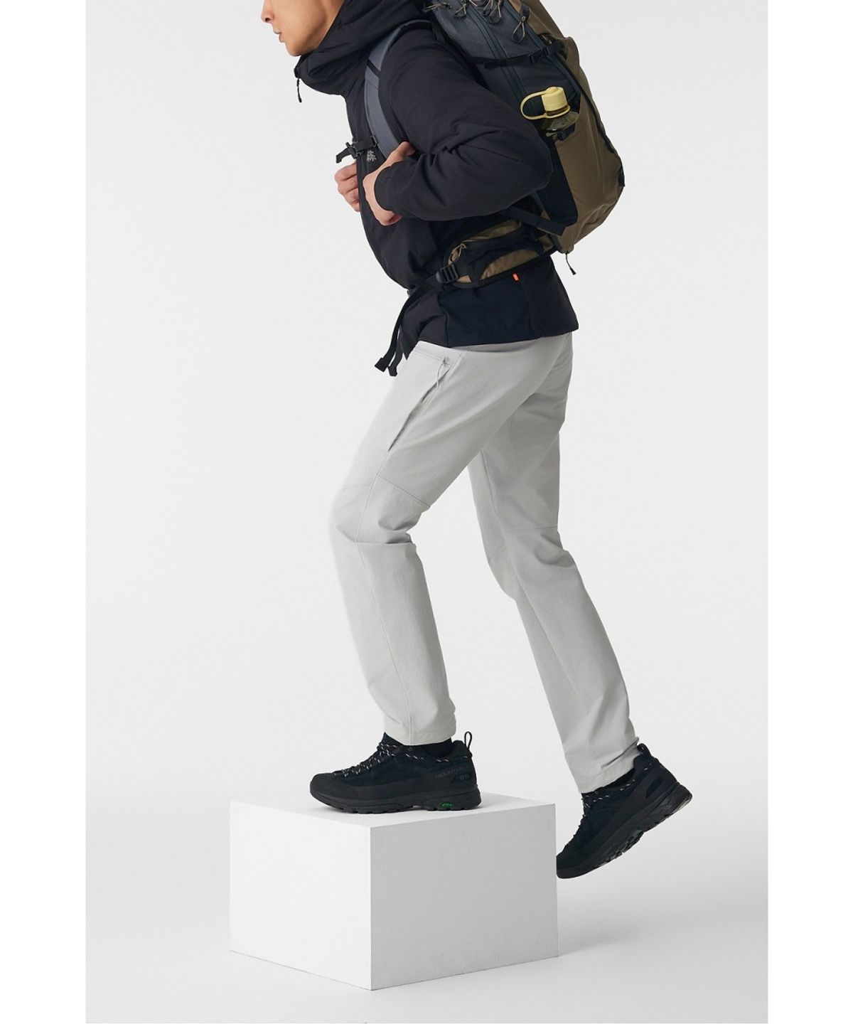 코오롱스포츠(KOLON SPORT) HERO 남성 스톰플리스 프로 LIGHT 소프트쉘 팬츠 JWPNX26061LGY