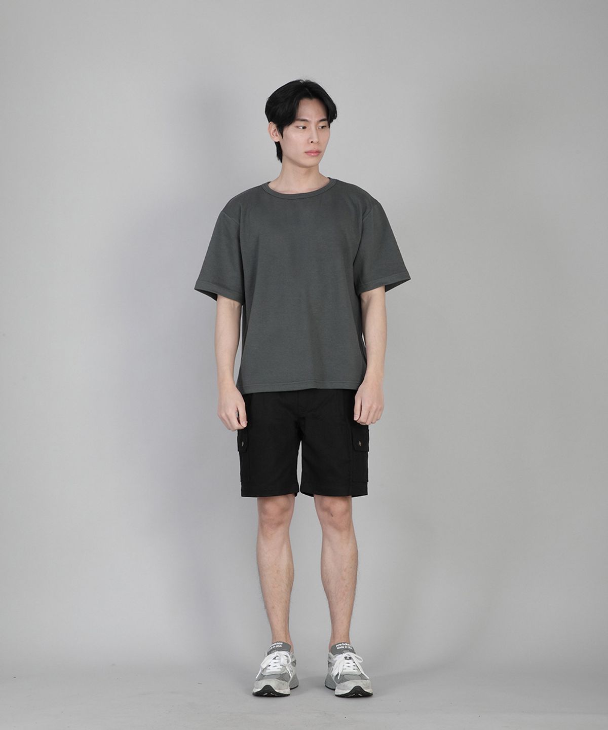 세인트크루(SAINTCREW) 무지 R넥 반팔티 RSR-880 슬레이트 그레이