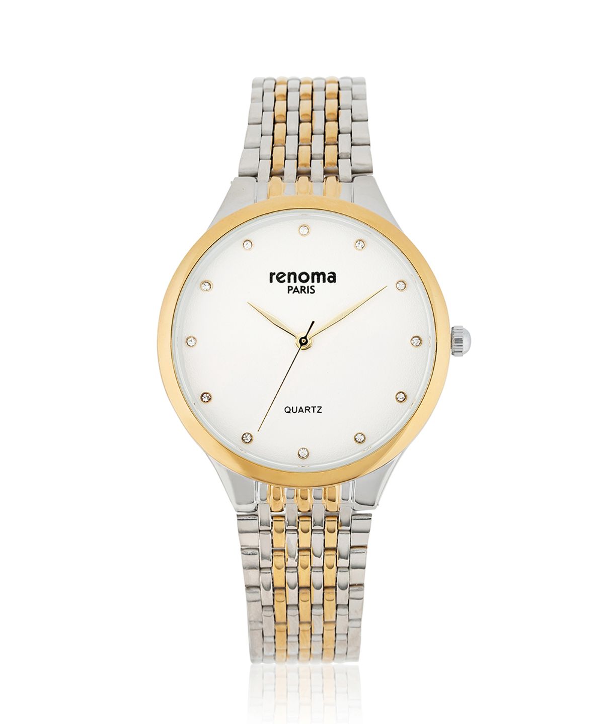 레노마 시계(RENOMA WATCH) 큐빅 원형 남성 메탈시계 RE5480M