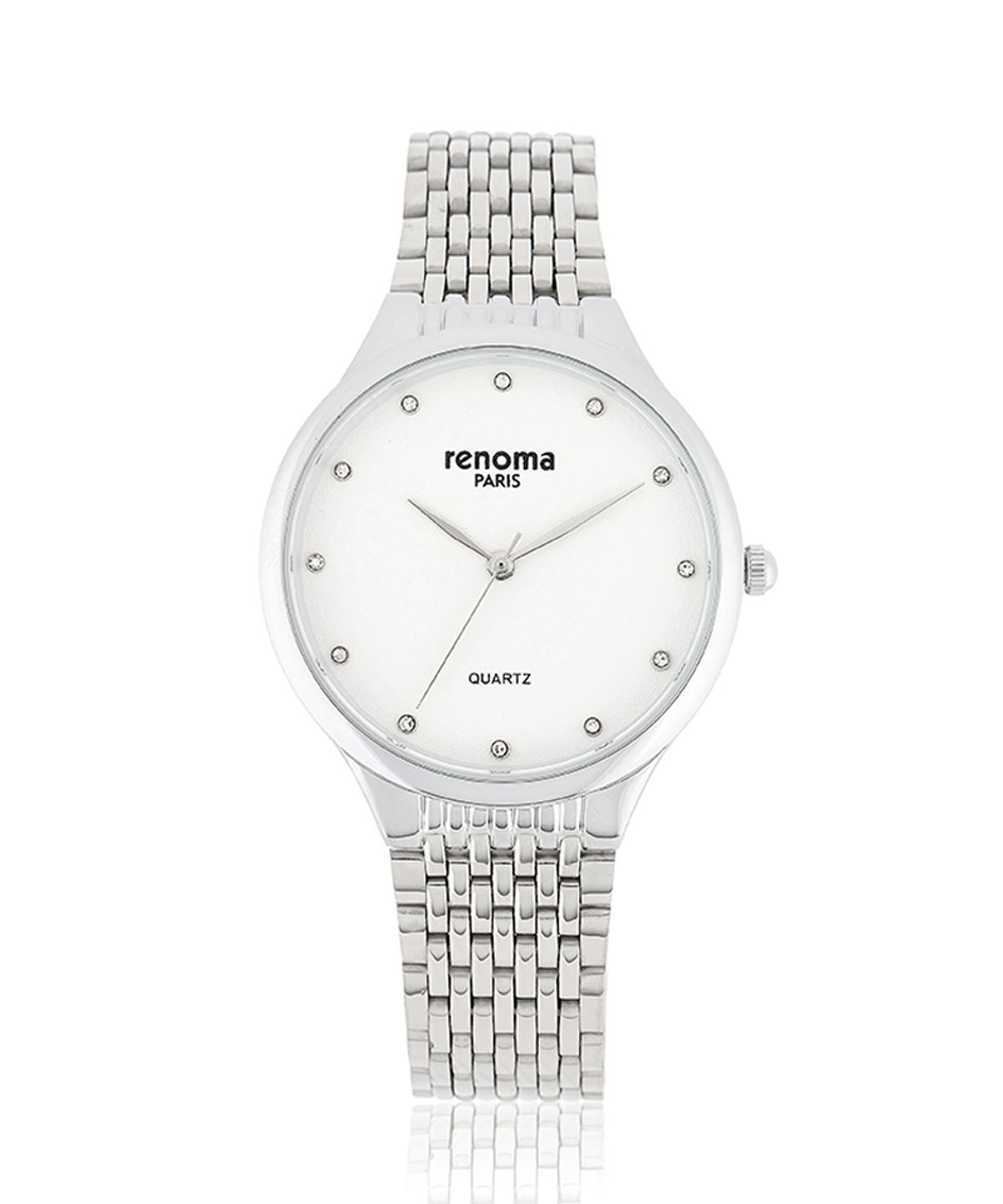 레노마 시계(RENOMA WATCH) 큐빅 원형 남성 메탈시계 RE5480M