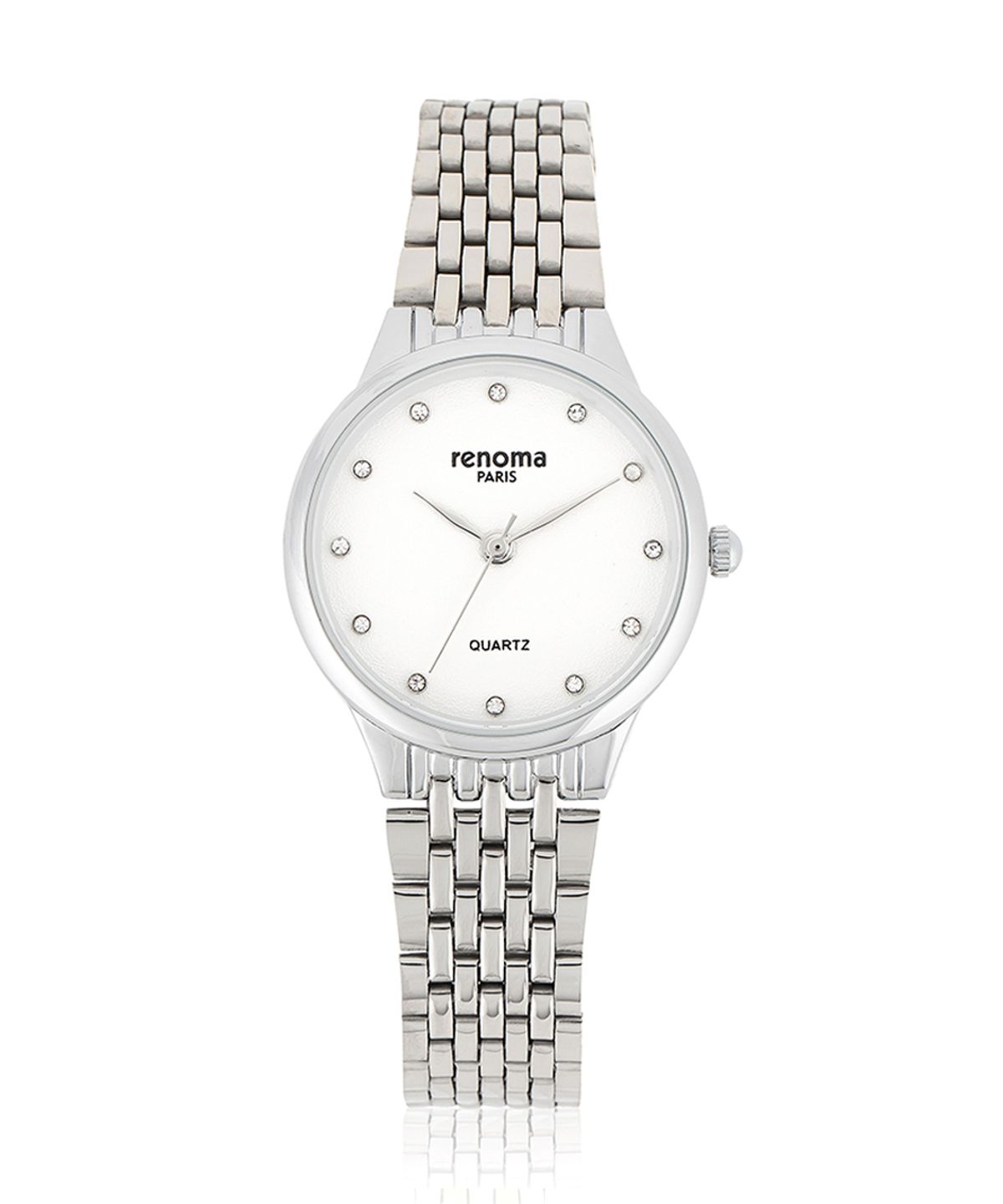 레노마 시계(RENOMA WATCH) 큐빅 원형 여성 메탈시계 RE5480L