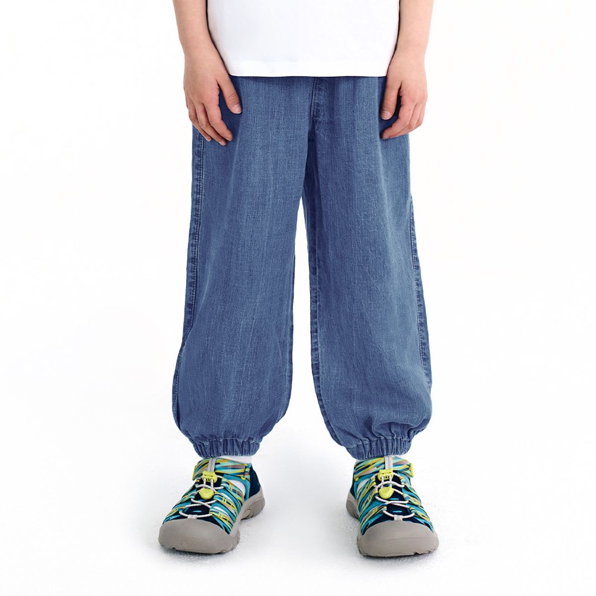 안다르 키즈(ANDAR KIDS) 키즈 아이스 텐셀 데님 조거팬츠
