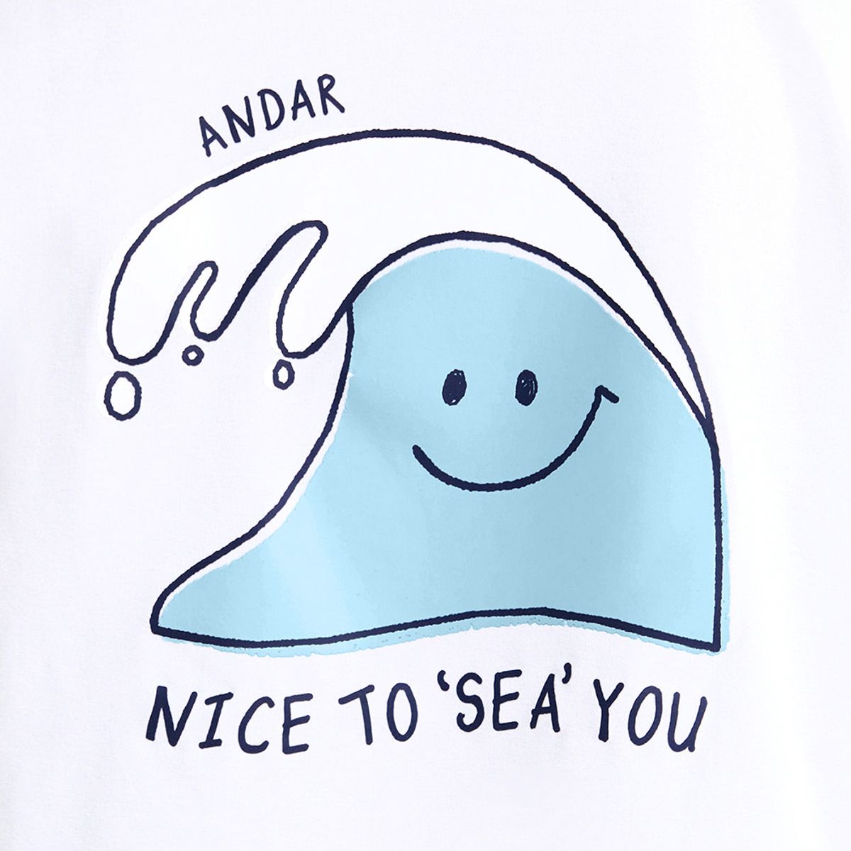 안다르 키즈(ANDAR KIDS) 키즈 빅웨이브 그래픽 반팔티