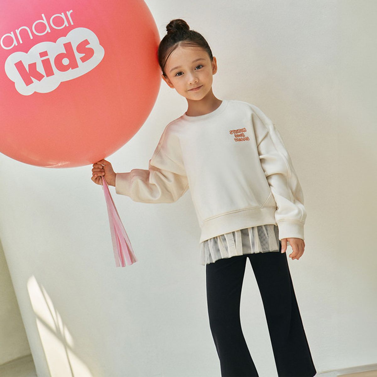 안다르 키즈(ANDAR KIDS) 키즈 릴레어 기모 부츠컷 레깅스 (여아)