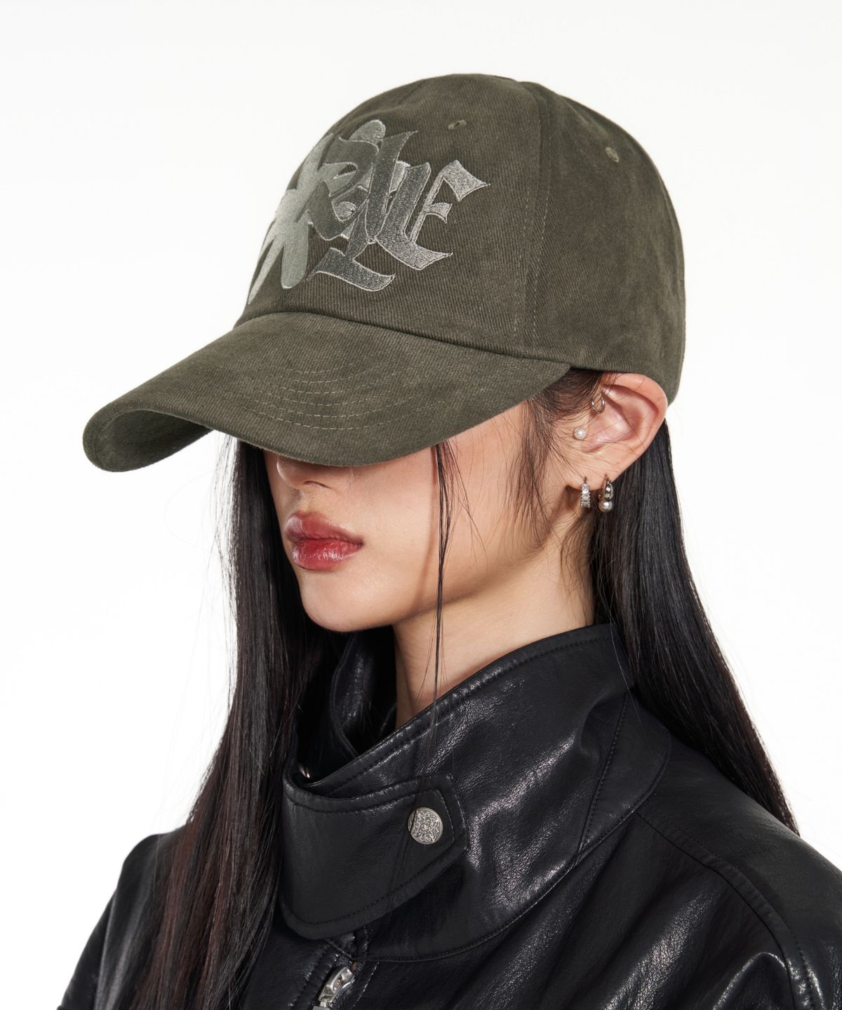 아이돈워너셀(IDWS) Link Marble Maxi Cap Khaki