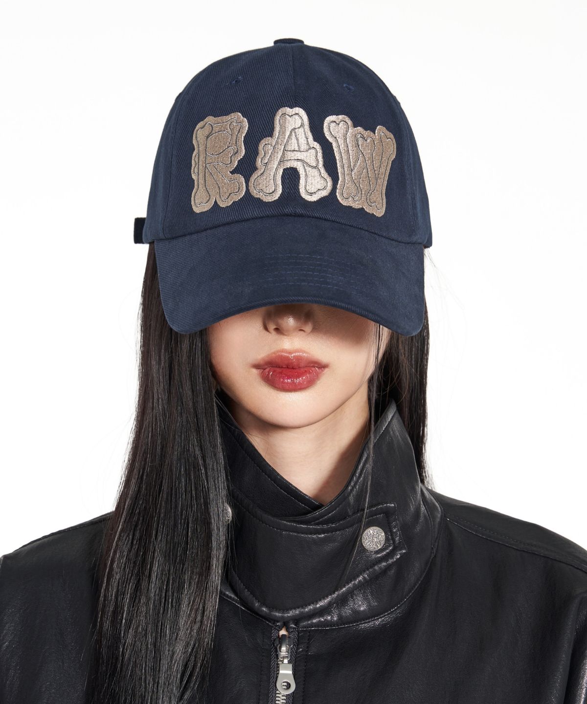 아이돈워너셀(IDWS) Raw Bone Maxi Cap Navy