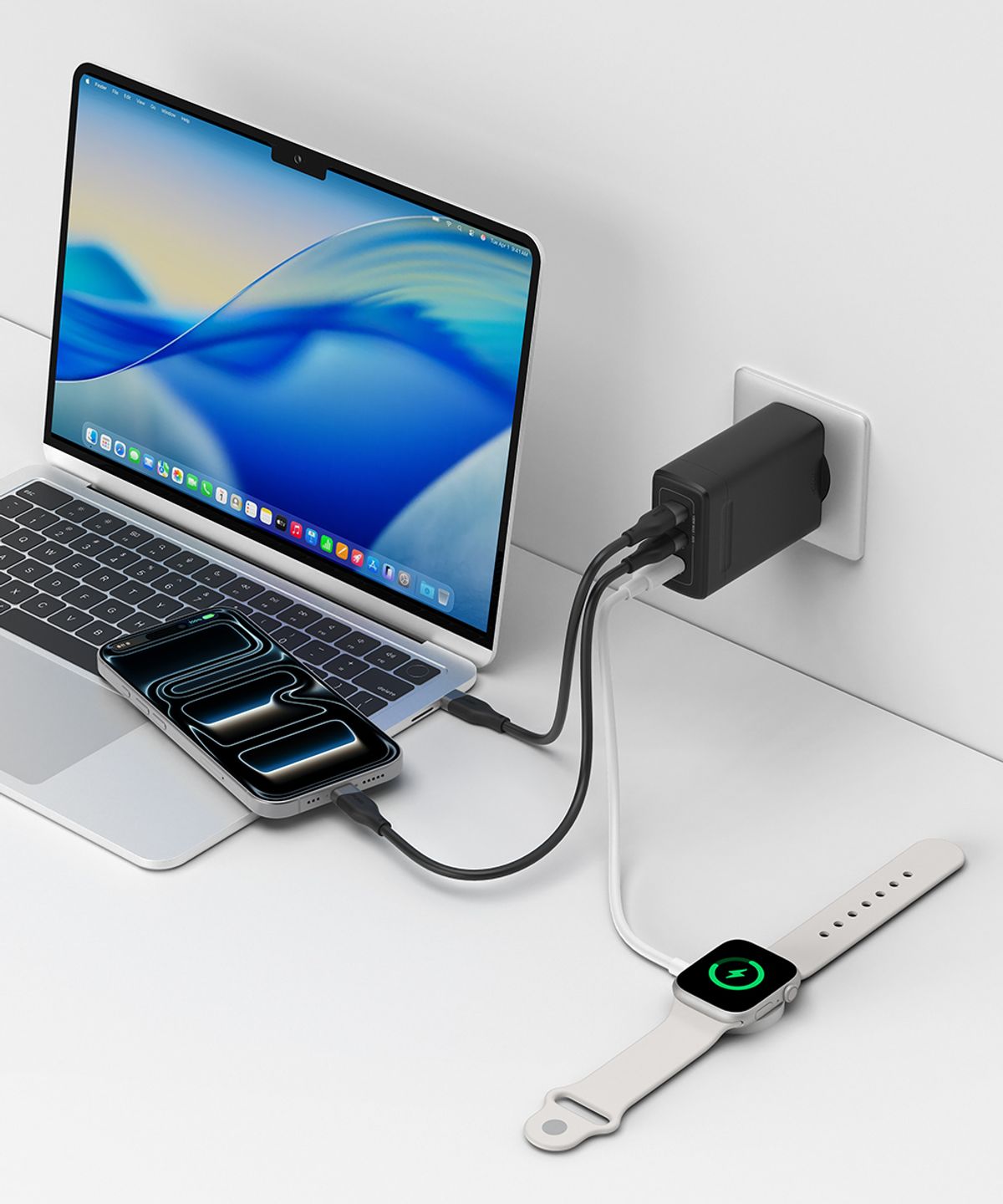 아트뮤(ARTMU) PD 3.2 100W AVS GaN 접지 멀티 초고속 충전기 GB103 블랙