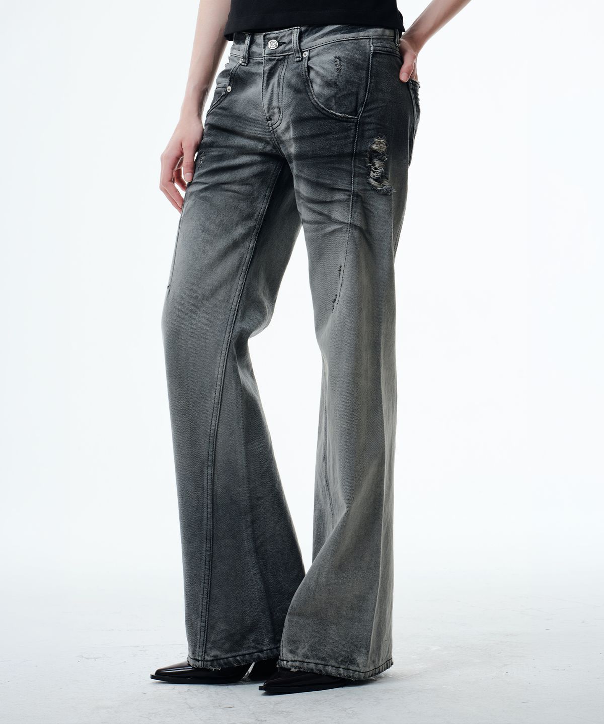 2000아카이브스(2000ARCHIVES) INES JEANS (GREY)