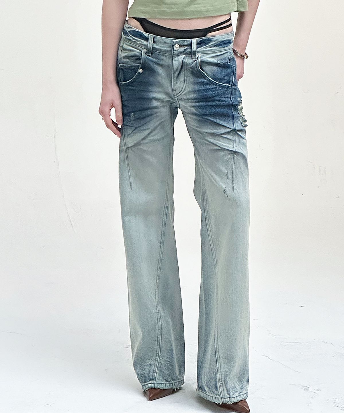 2000아카이브스(2000ARCHIVES) INES JEANS (BLUE)