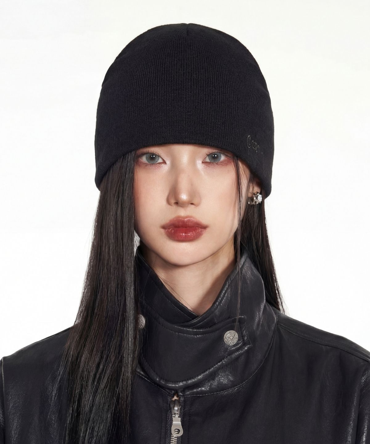 아이돈워너셀(IDWS) Cascade Maxi Beanie Black
