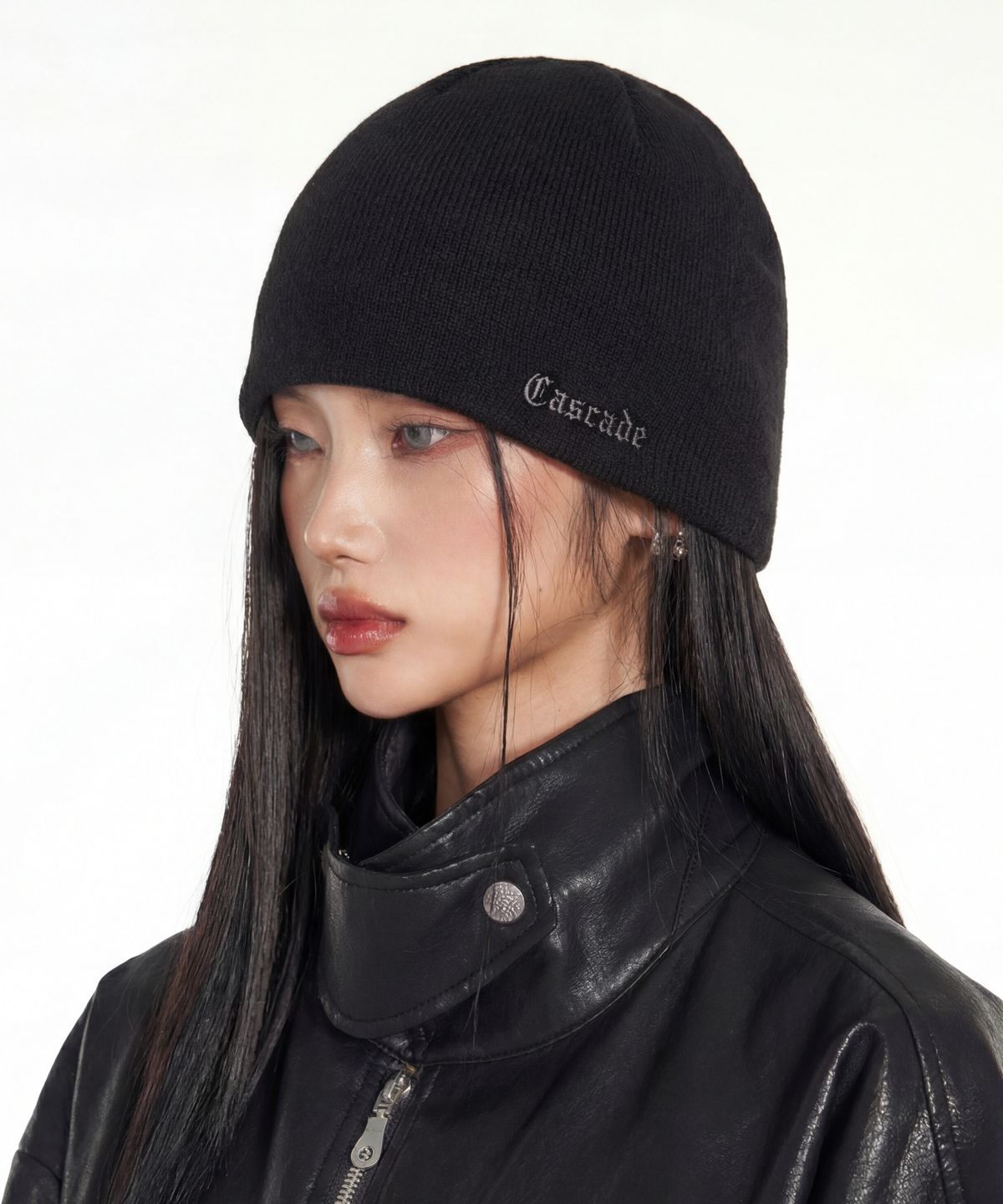 아이돈워너셀(IDWS) Cascade Maxi Beanie Black