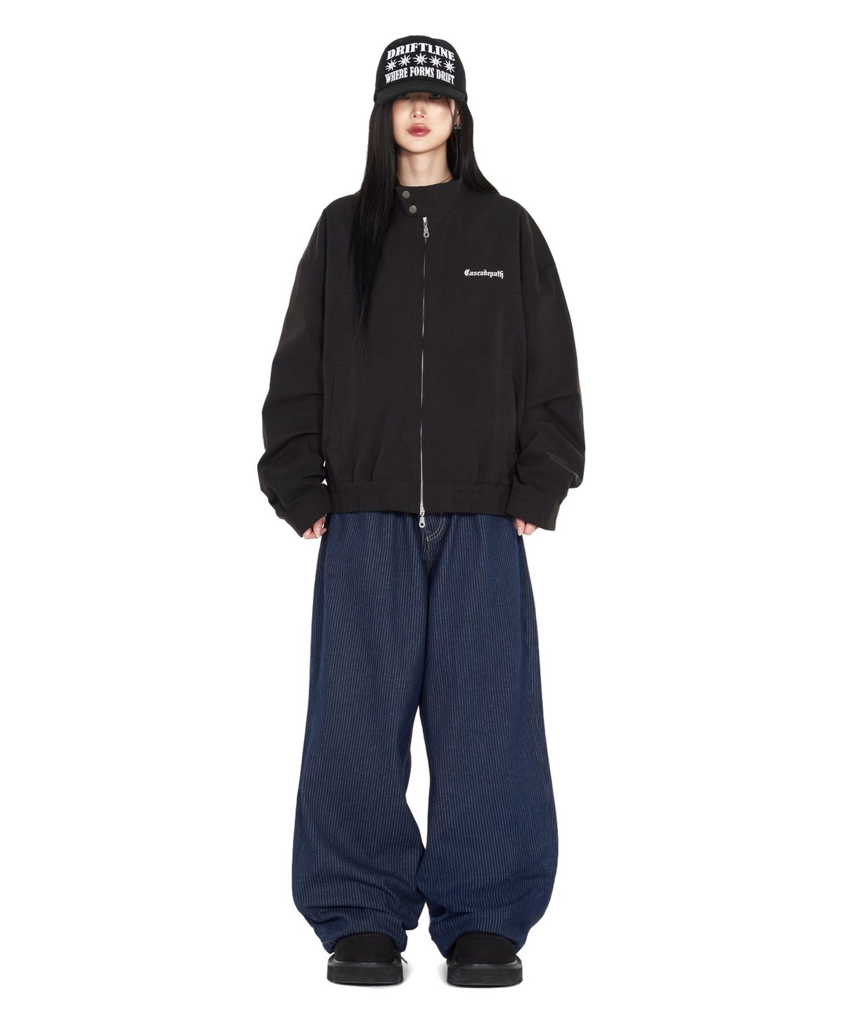 아이돈워너셀(IDWS) Glide Stripe Denim Pants Indigo