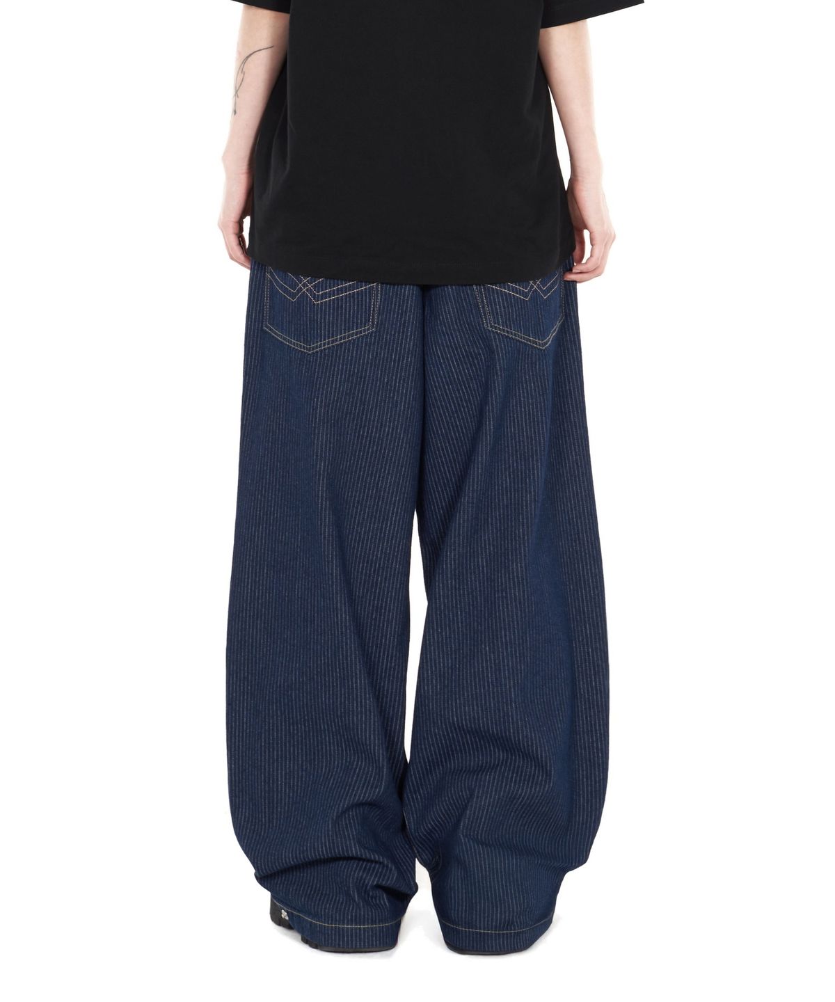 아이돈워너셀(IDWS) Glide Stripe Denim Pants Indigo
