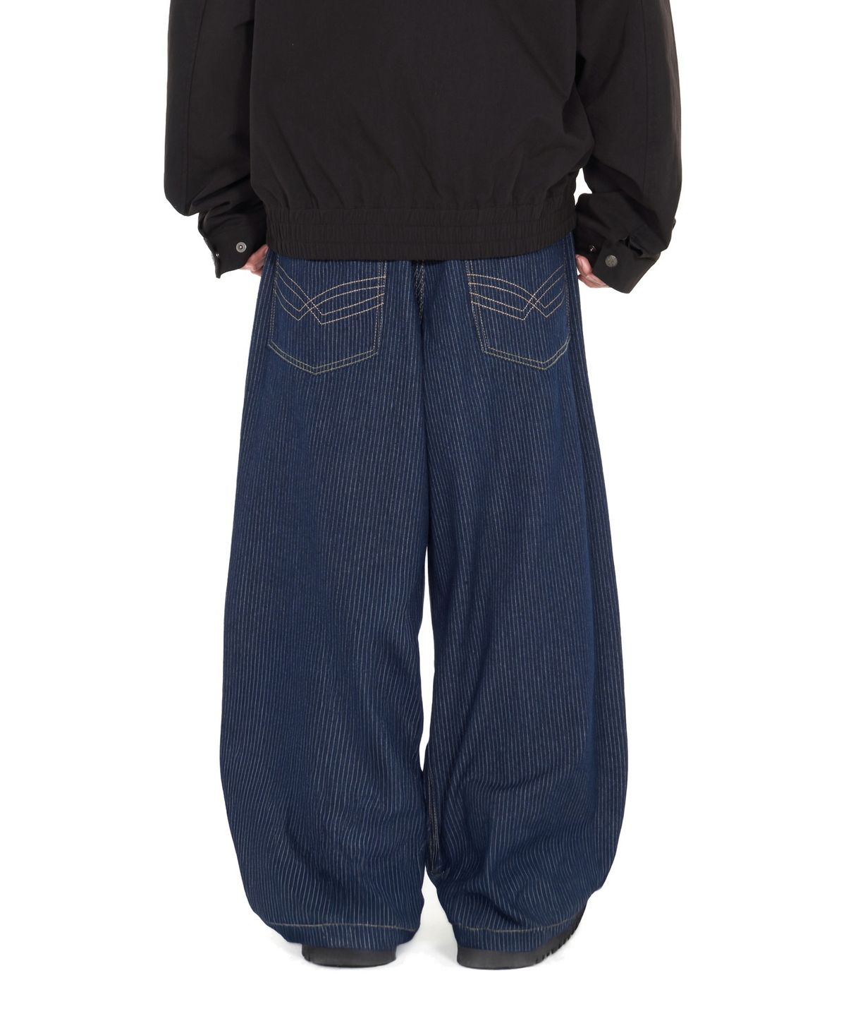아이돈워너셀(IDWS) Glide Stripe Denim Pants Indigo