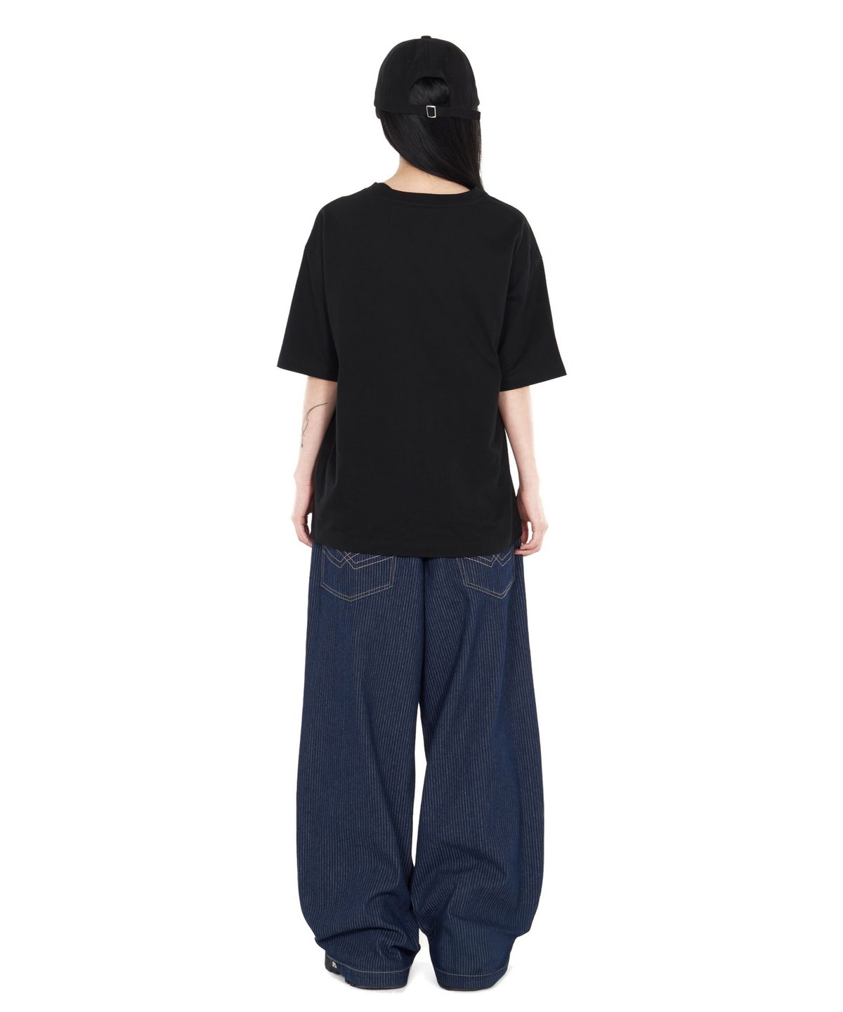 아이돈워너셀(IDWS) Glide Stripe Denim Pants Indigo