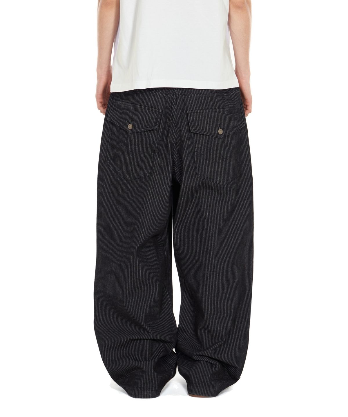아이돈워너셀(IDWS) Glide Stripe Denim Pants Black