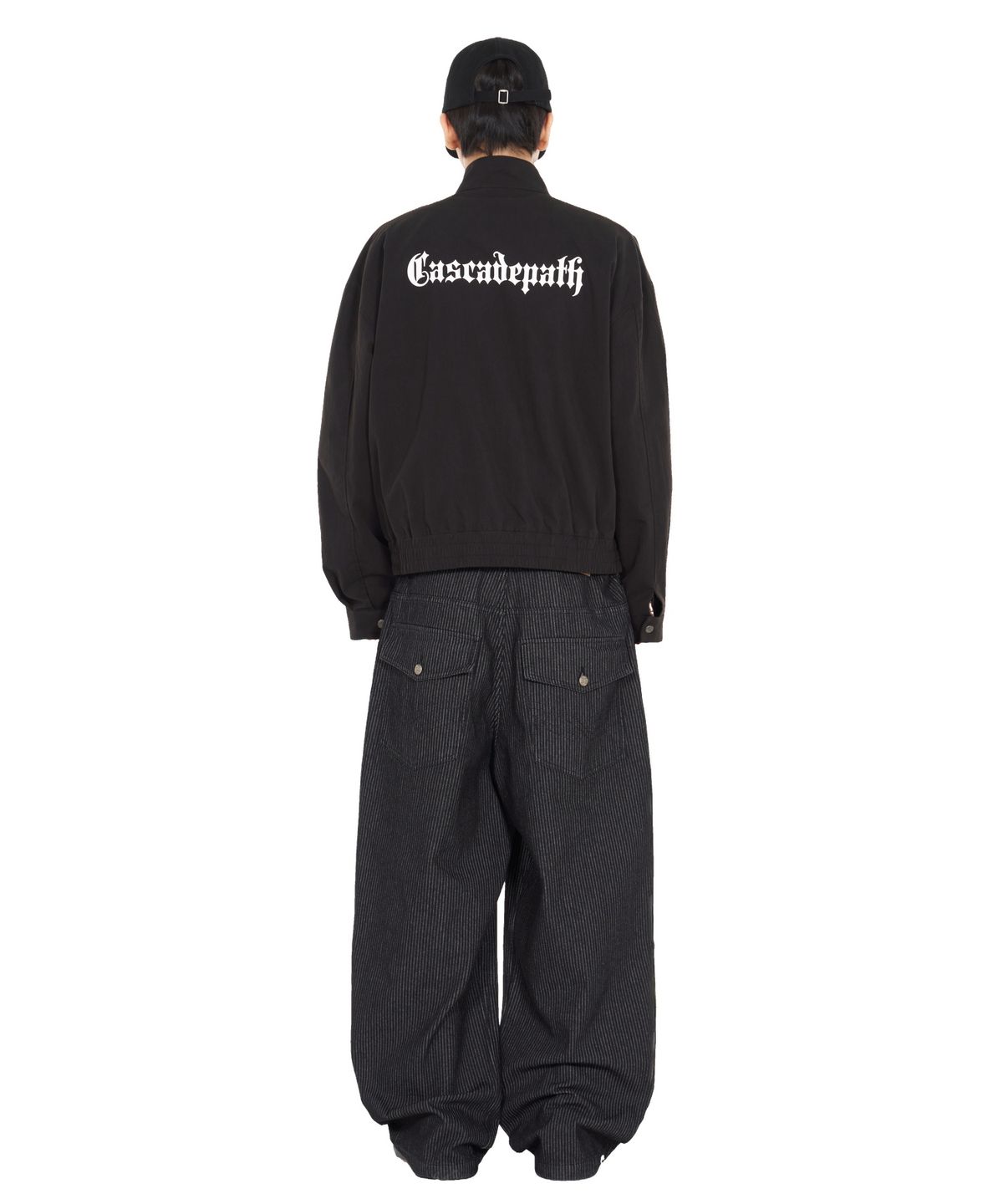 아이돈워너셀(IDWS) Glide Stripe Denim Pants Black