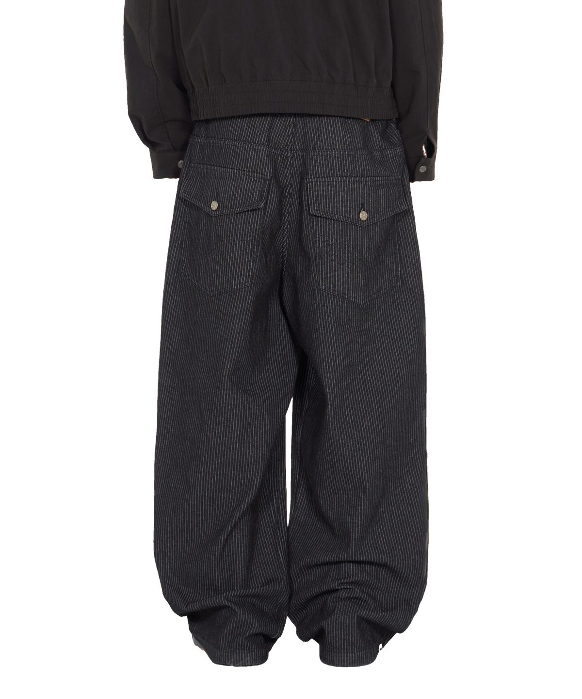 아이돈워너셀(IDWS) Glide Stripe Denim Pants Black