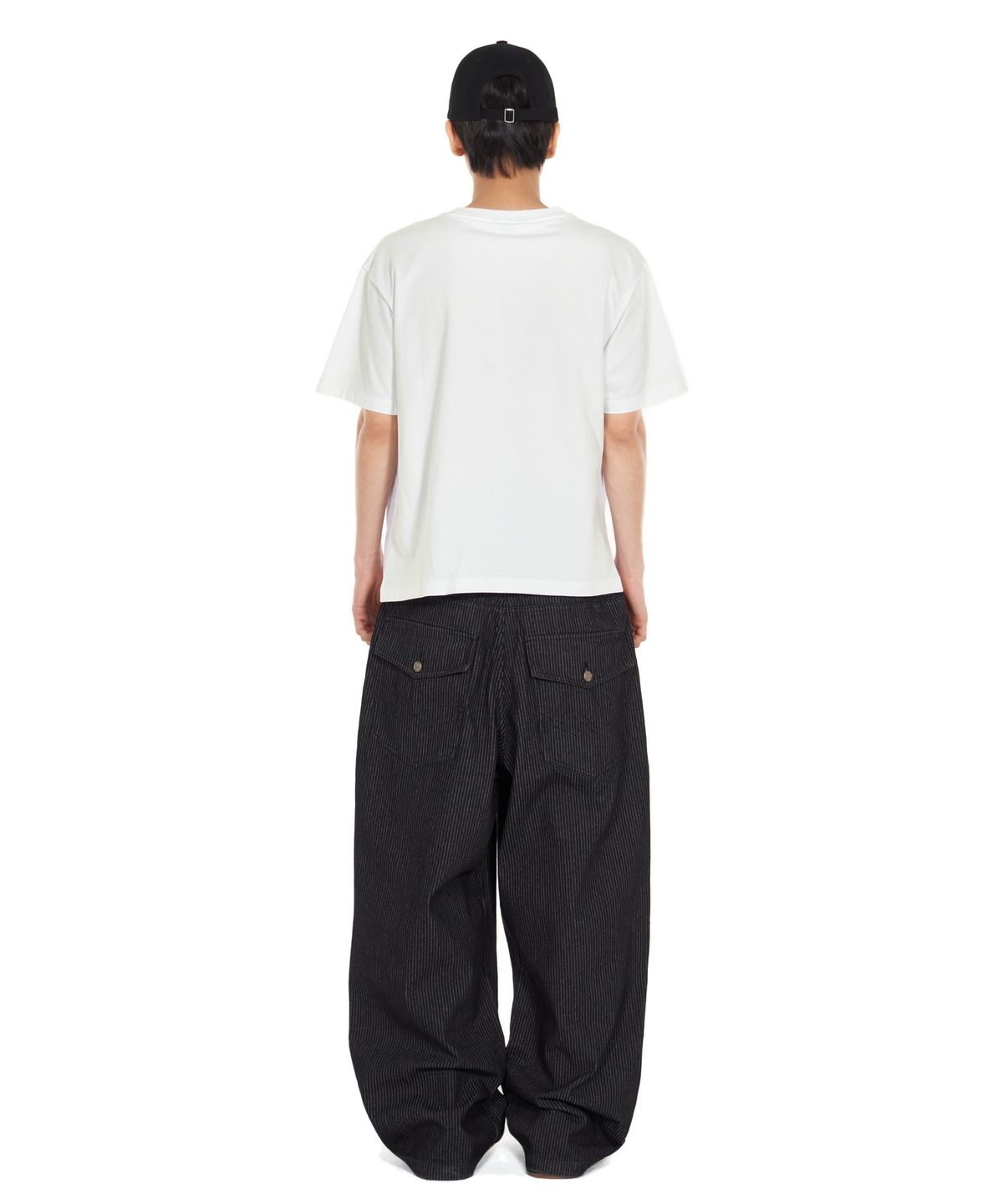 아이돈워너셀(IDWS) Glide Stripe Denim Pants Black