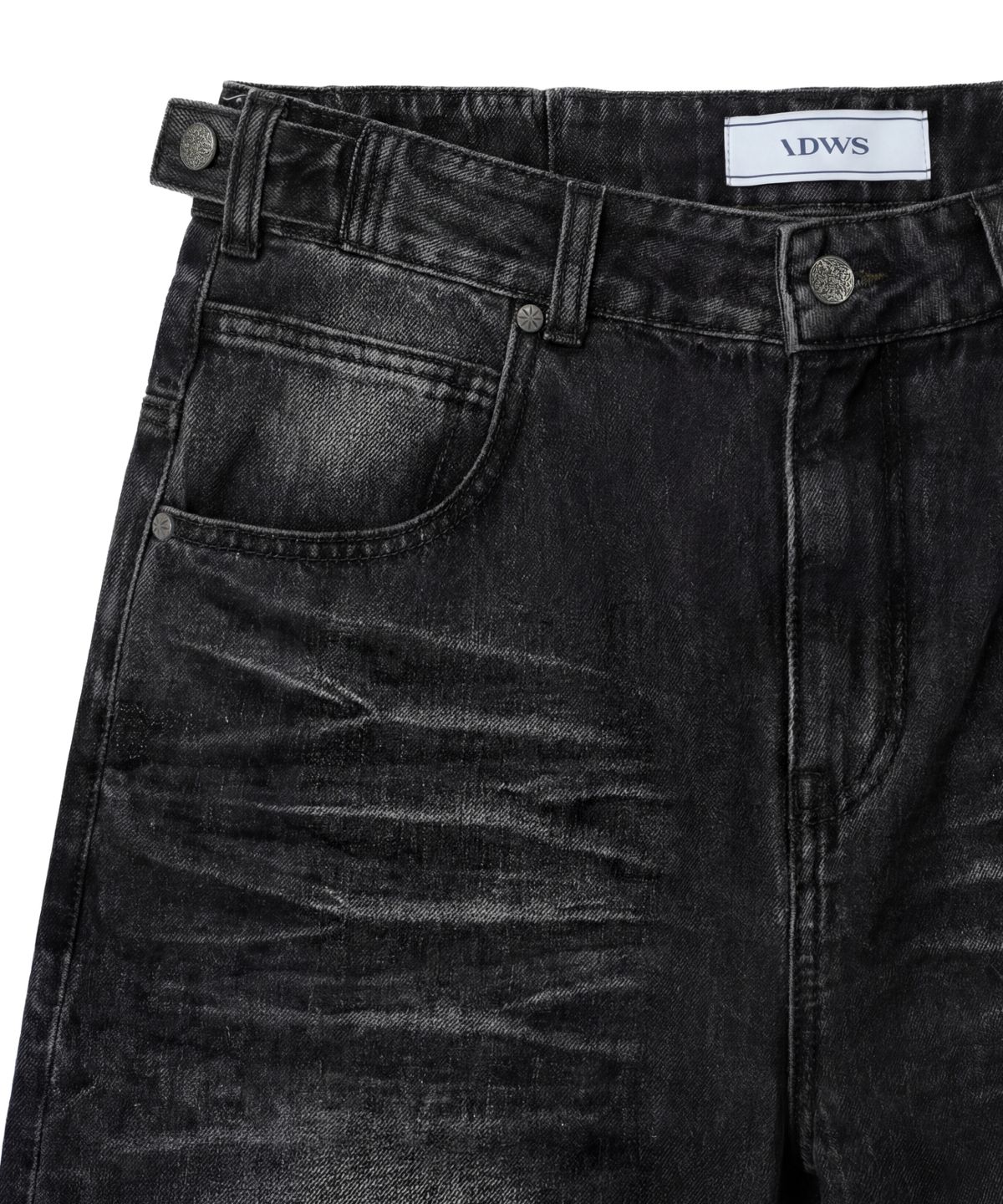 아이돈워너셀(IDWS) Motion Flare Denim Pants Black