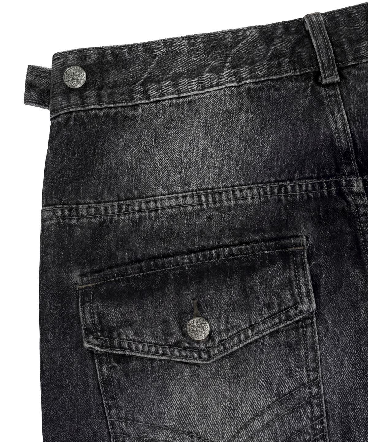 아이돈워너셀(IDWS) Motion Flare Denim Pants Black