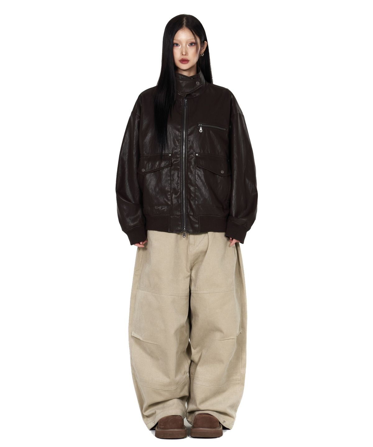 아이돈워너셀(IDWS) Hidden Camo Balloon Pants Beige