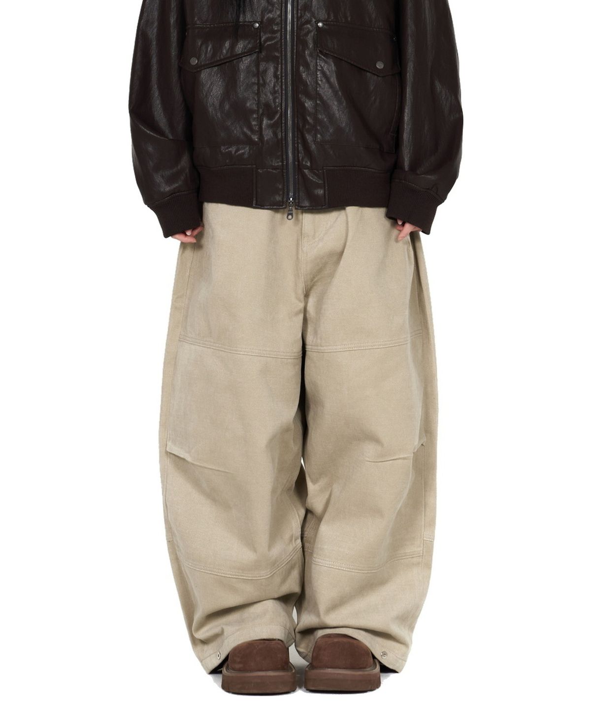 아이돈워너셀(IDWS) Hidden Camo Balloon Pants Beige