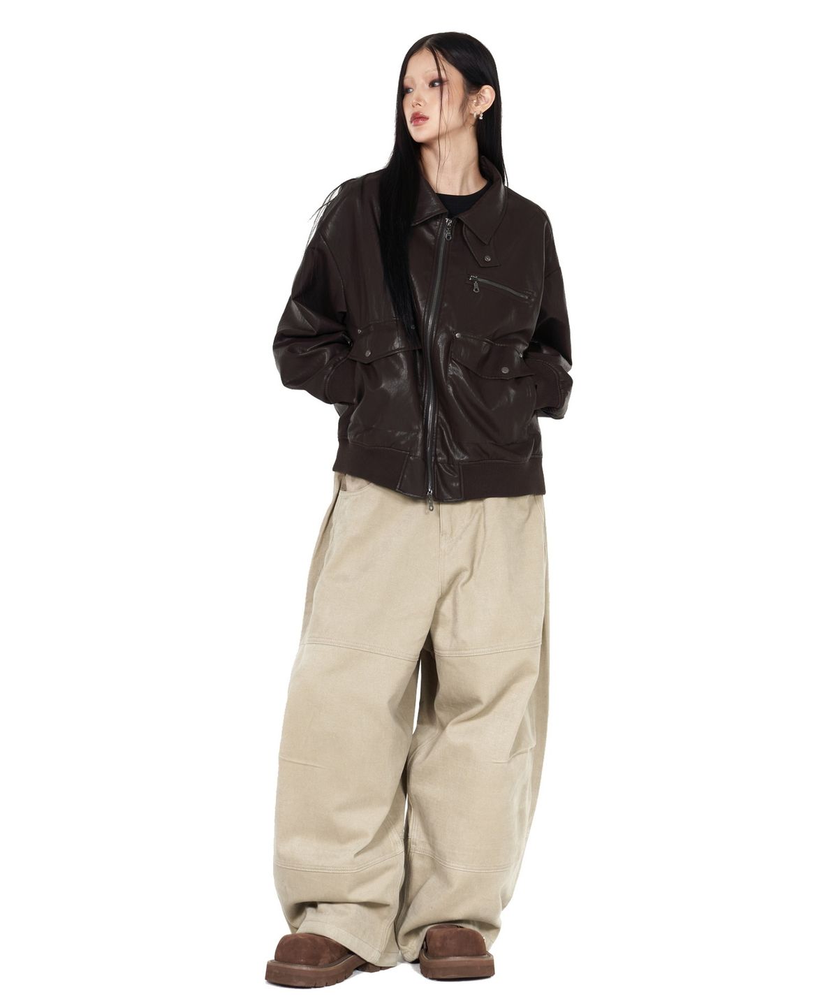 아이돈워너셀(IDWS) Hidden Camo Balloon Pants Beige