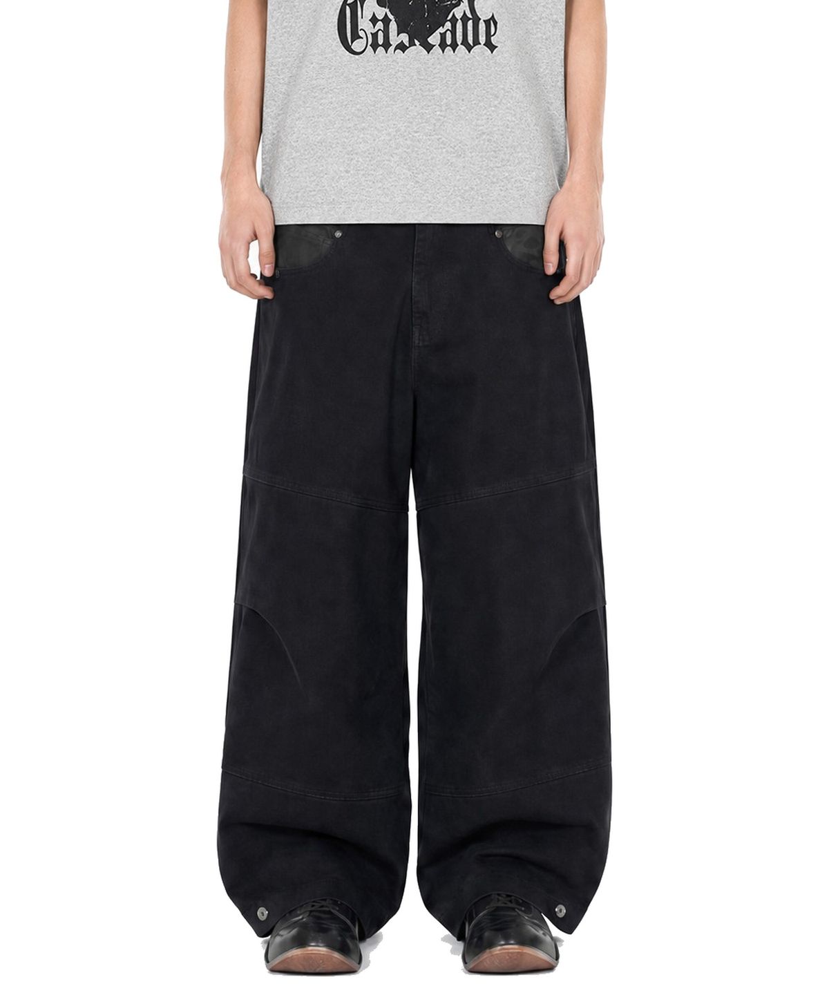 아이돈워너셀(IDWS) Hidden Camo Balloon Pants Black