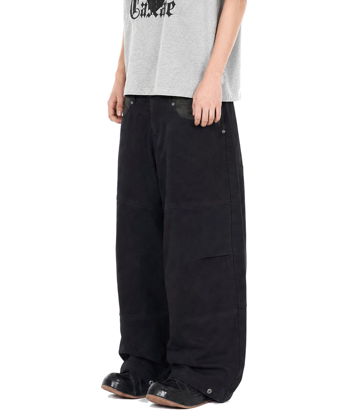 아이돈워너셀(IDWS) Hidden Camo Balloon Pants Black