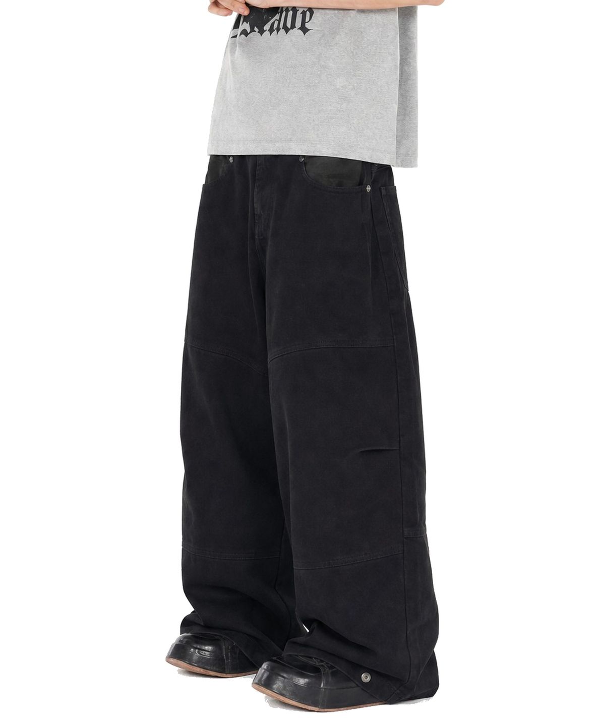 아이돈워너셀(IDWS) Hidden Camo Balloon Pants Black