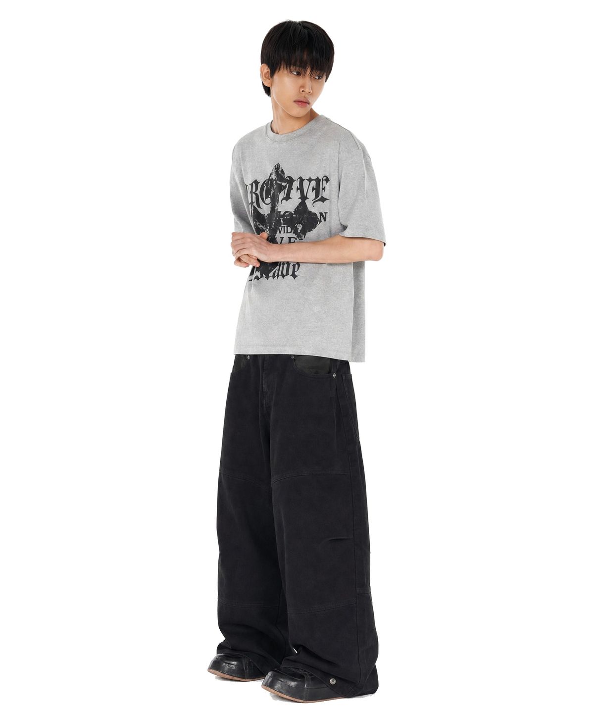 아이돈워너셀(IDWS) Hidden Camo Balloon Pants Black