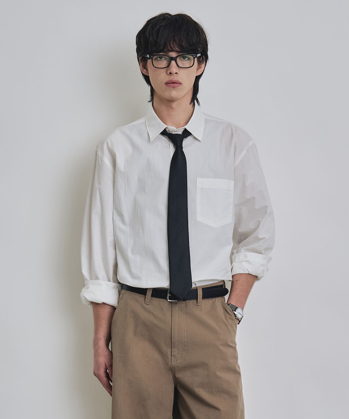 커스텀어클락(COSTUME O’CLOCK) 워시드 페이퍼 롱 슬리브 셔츠 4 COLOR COOSSH202