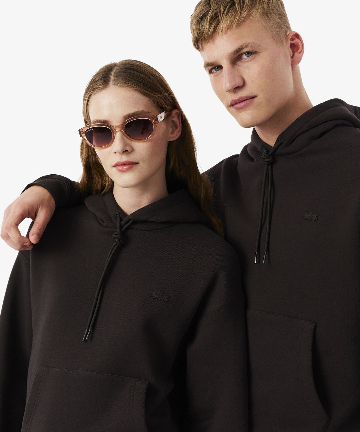 라코스테(LACOSTE) 남성 크록 시그니처 루즈핏 후드 스웻셔츠 SH7741-56G 3LA