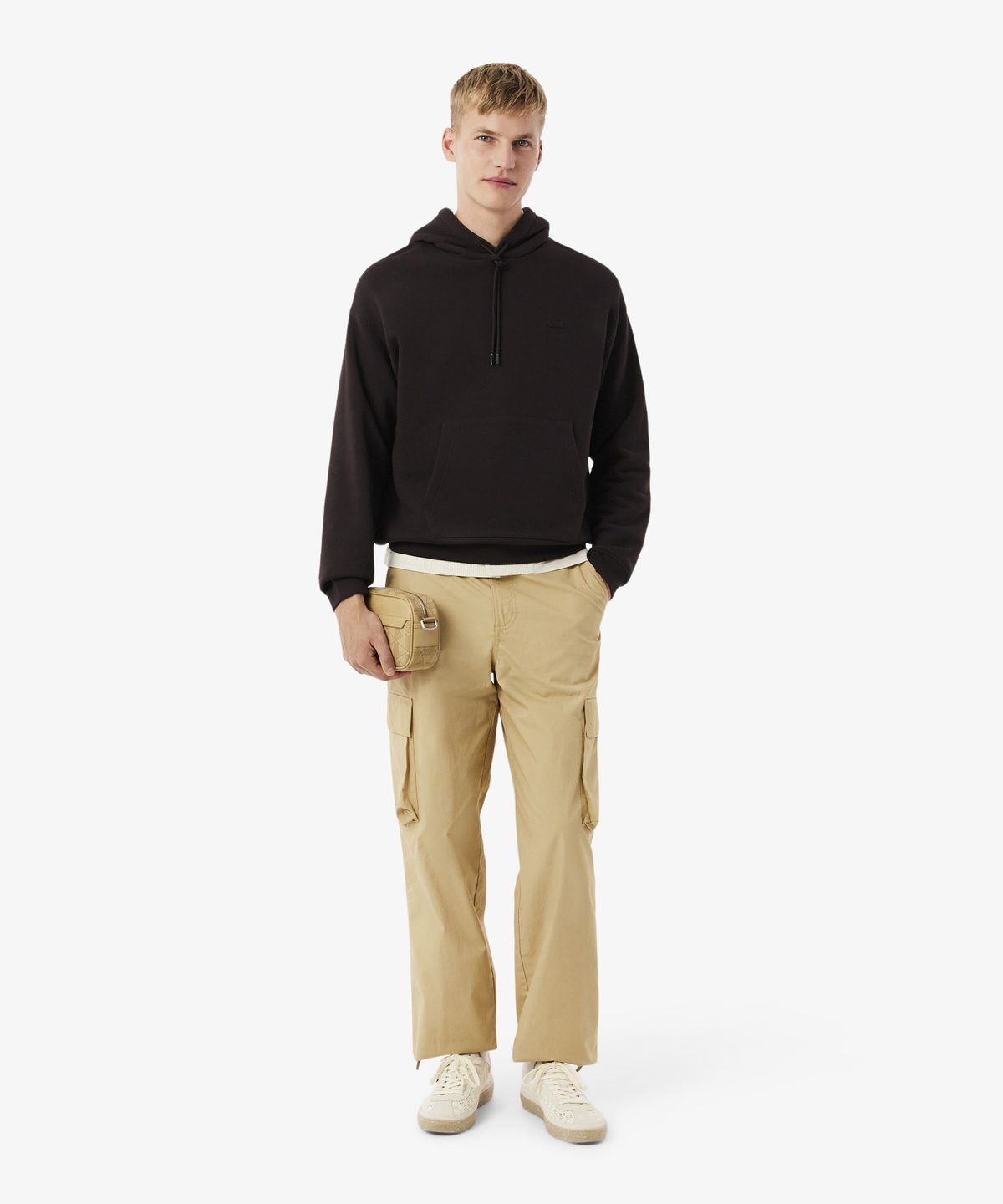 라코스테(LACOSTE) 남성 크록 시그니처 루즈핏 후드 스웻셔츠 SH7741-56G 3LA