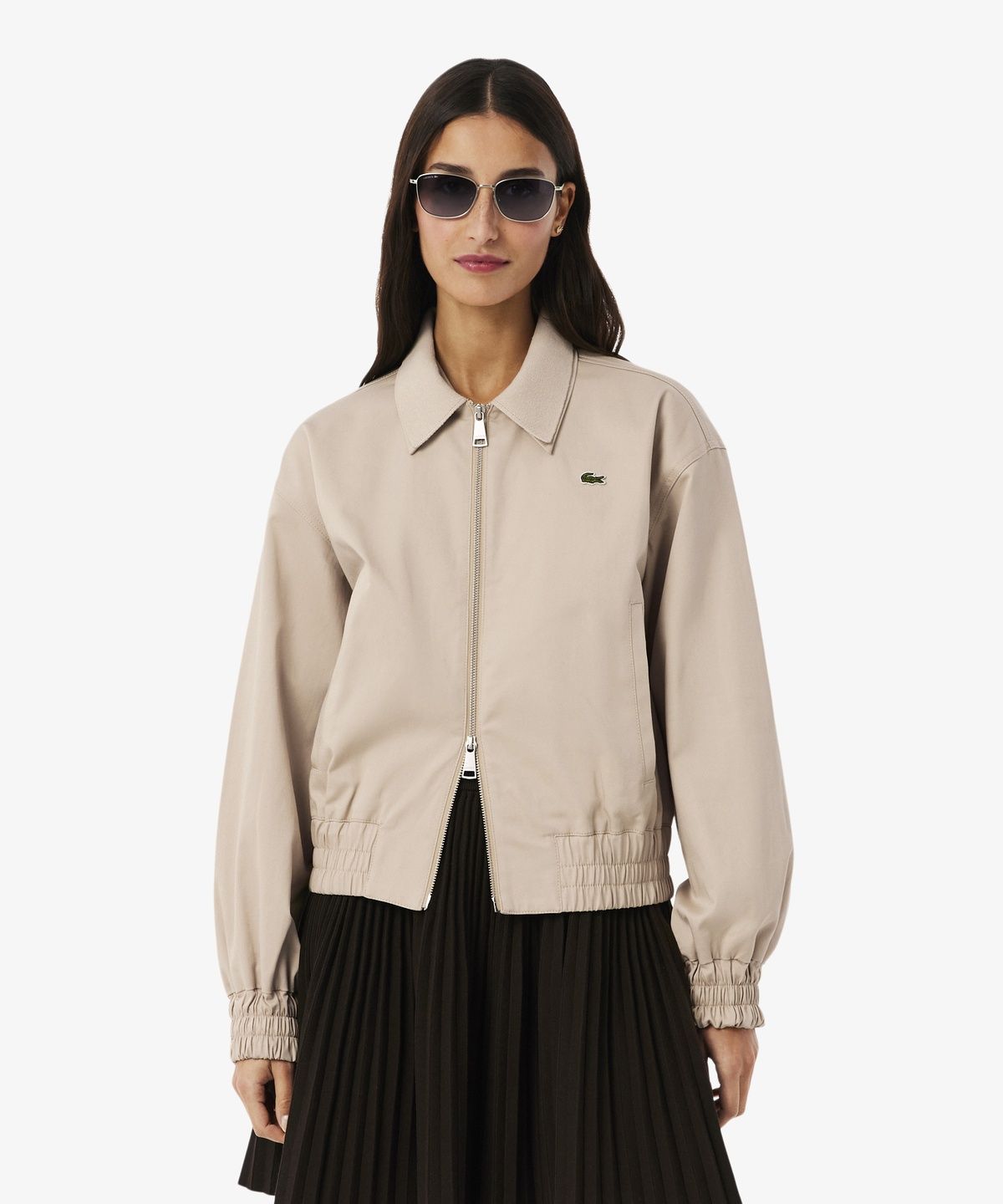 라코스테(LACOSTE) 여성 개버딘 코치 자켓 BF8412-56G X6F