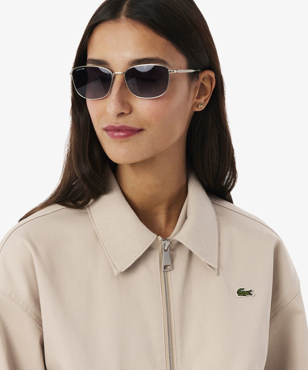 라코스테(LACOSTE) 여성 개버딘 코치 자켓 BF8412-56G X6F