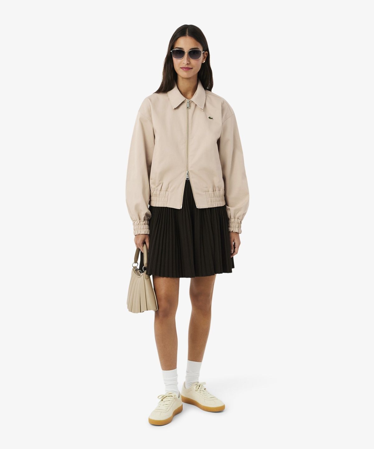 라코스테(LACOSTE) 여성 개버딘 코치 자켓 BF8412-56G X6F