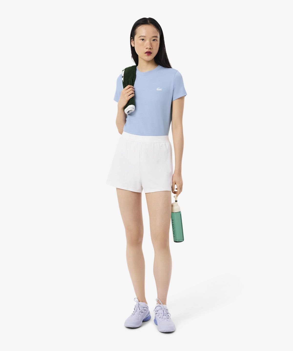 라코스테(LACOSTE) 여성 베이직 트레이닝 티셔츠 TF9246-56G AEY