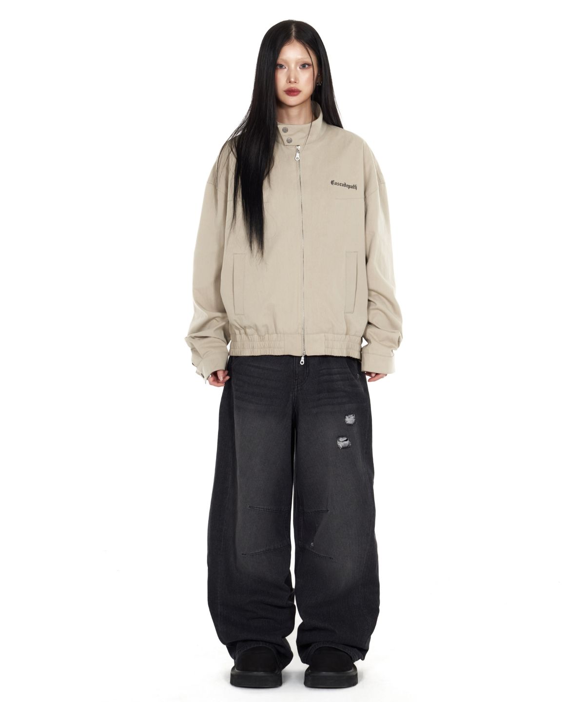 아이돈워너셀(IDWS) Path Nylon Jacket Beige
