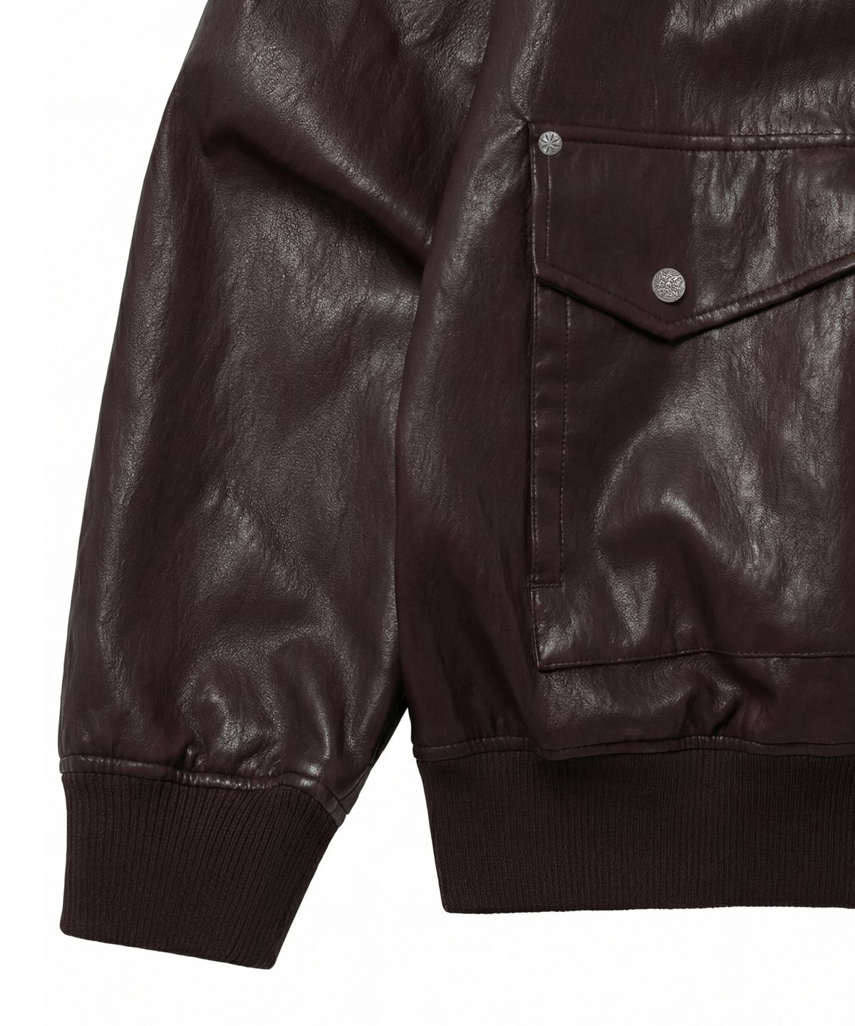 아이돈워너셀(IDWS) Misty Leather Blouson Brown