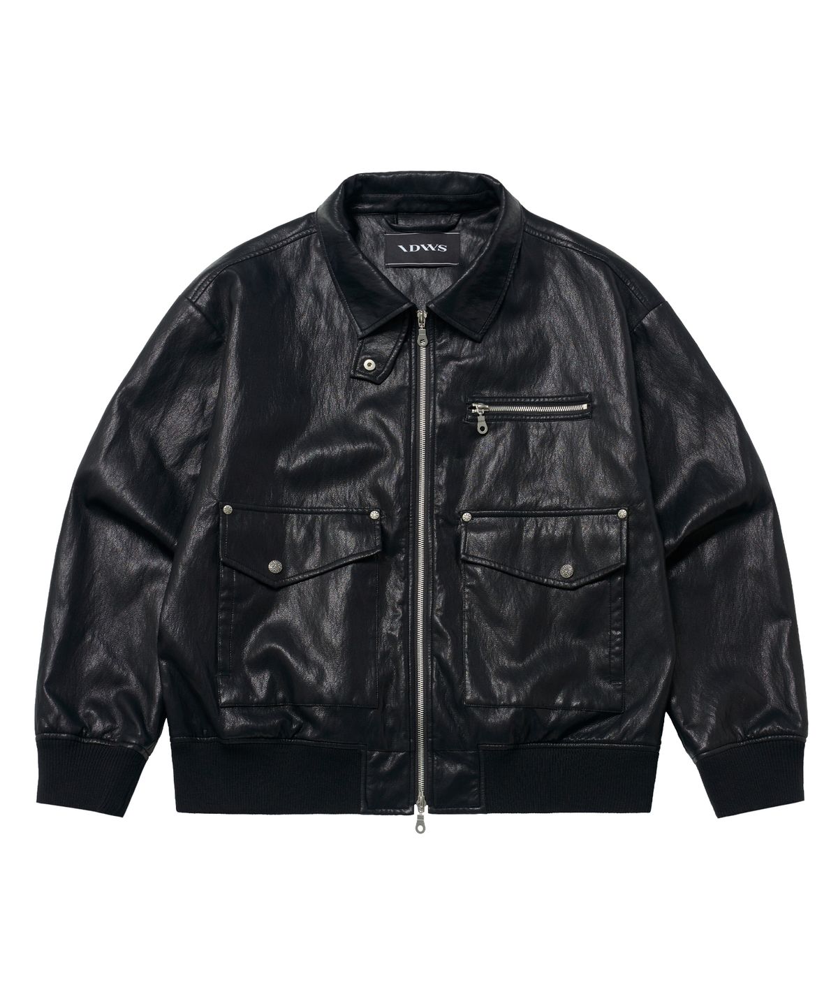 아이돈워너셀(IDWS) Misty Leather Blouson Black