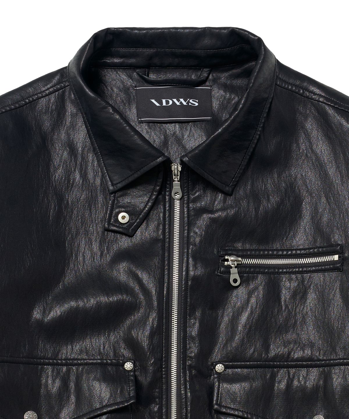 아이돈워너셀(IDWS) Misty Leather Blouson Black