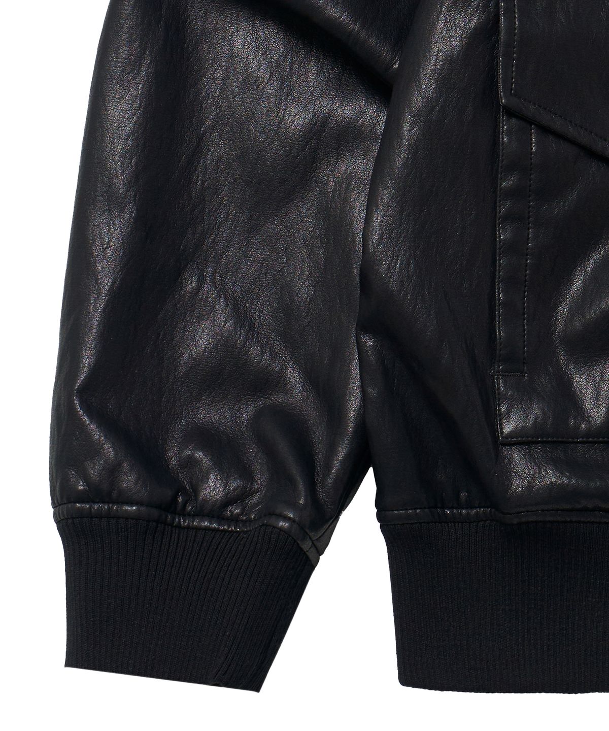 아이돈워너셀(IDWS) Misty Leather Blouson Black