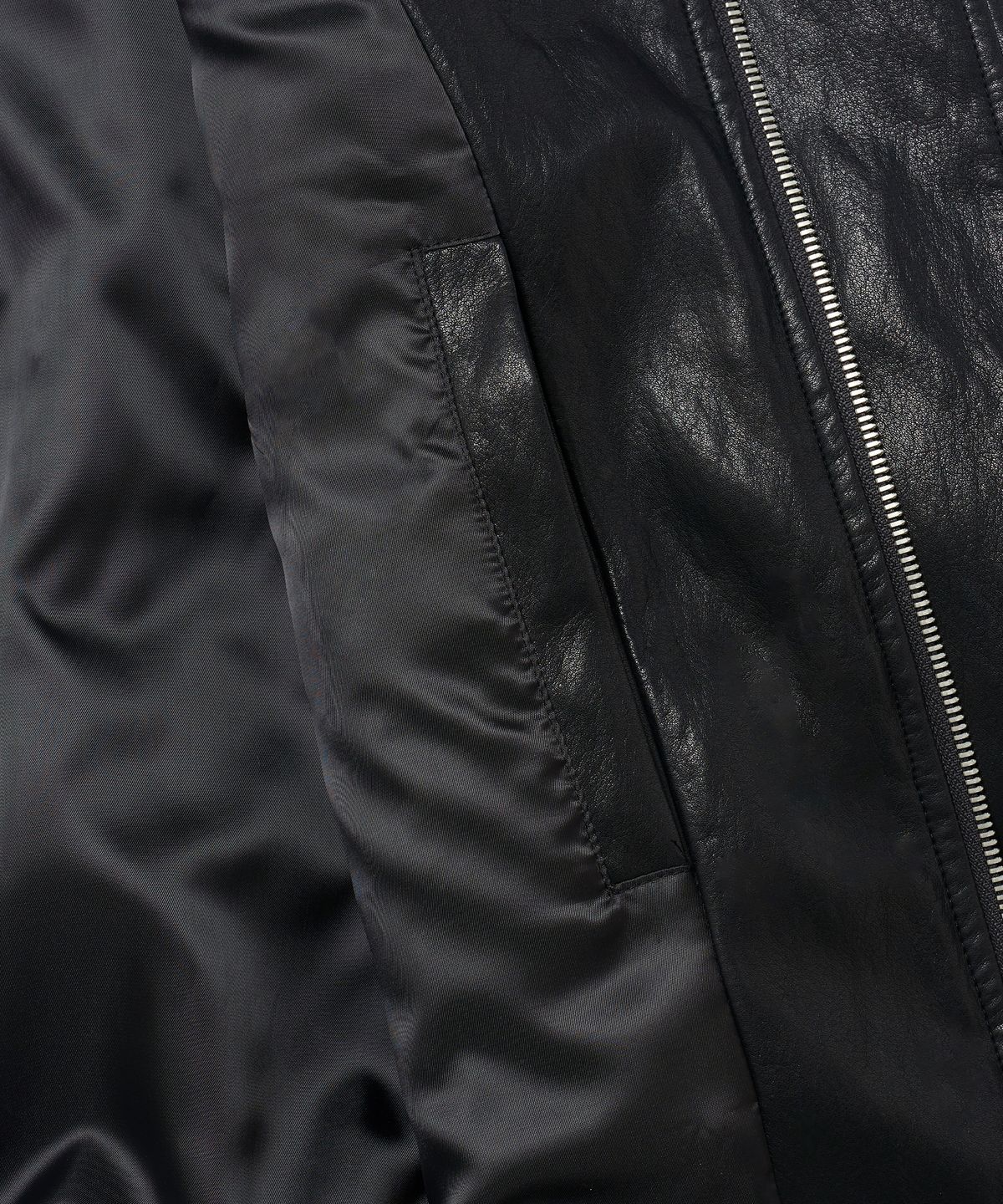 아이돈워너셀(IDWS) Misty Leather Blouson Black